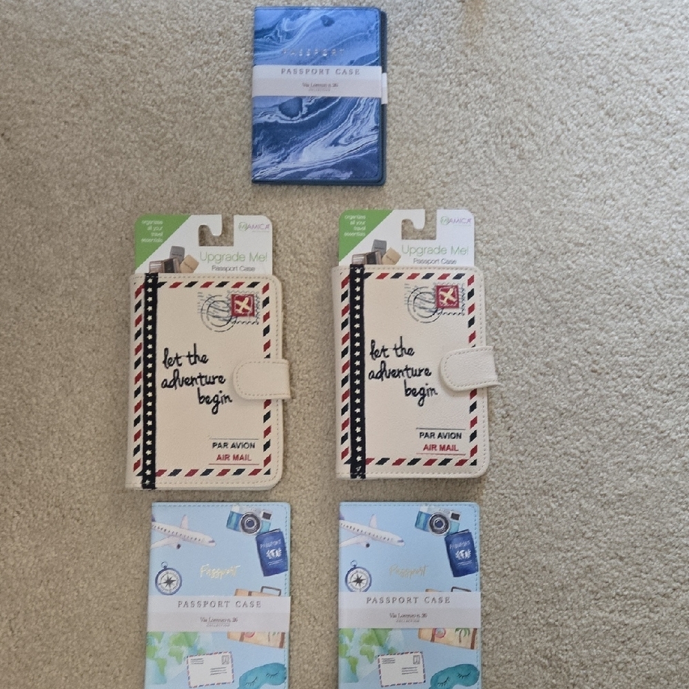 Travel - Passport Holder - 5 Items - All New
